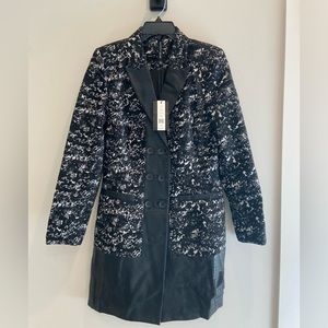 Leather Wool Jacket Winter by W118